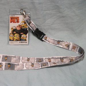 Prisoners-Jail House Minions Lanyard-despicable me 3-ID Key Holder-Jail Bird-New